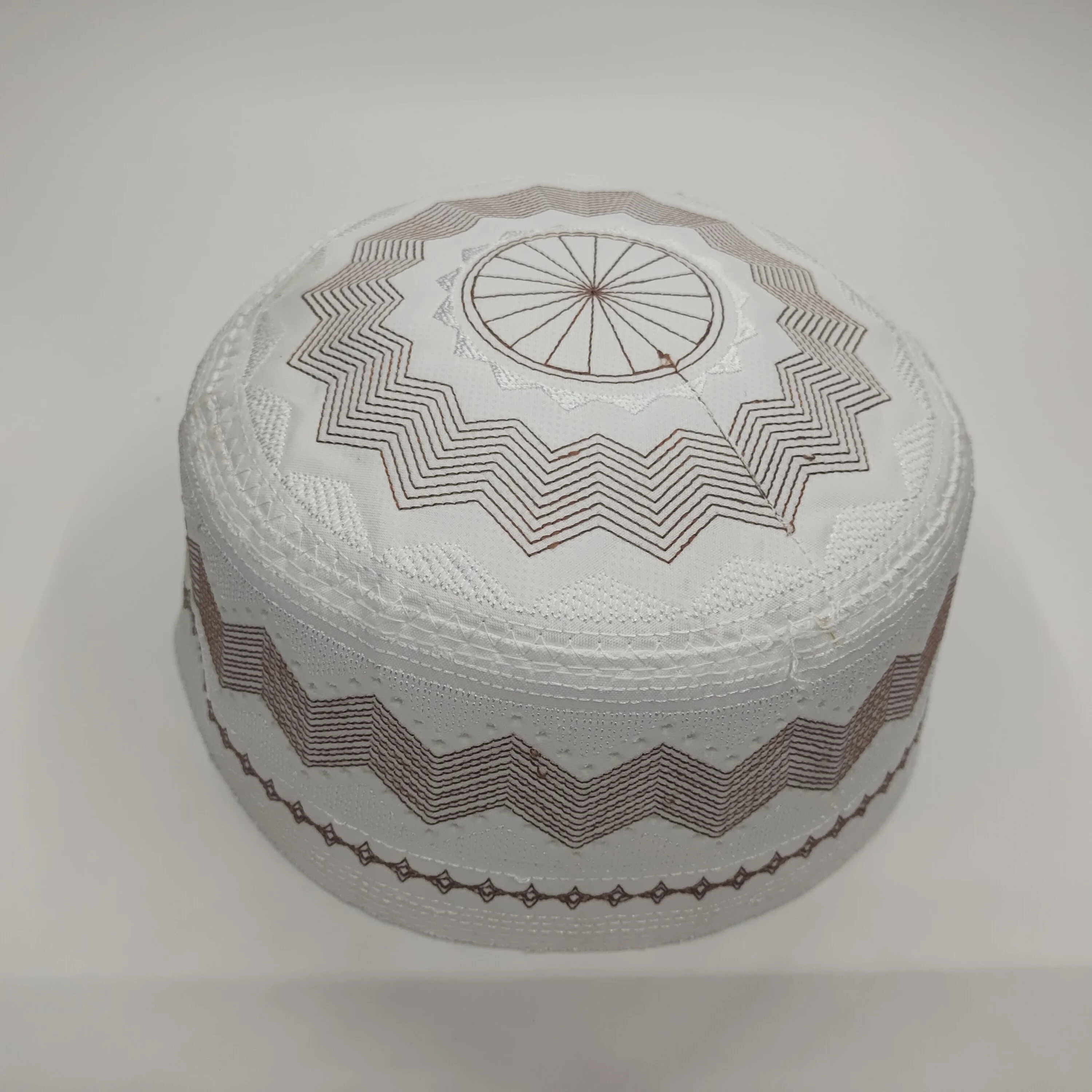 Muslim Embroidered Caps For Men Clothing Tax Products Free Shipping Turkey Prayer Hat Kufi Islamic Mesh Summer Jewish 0616