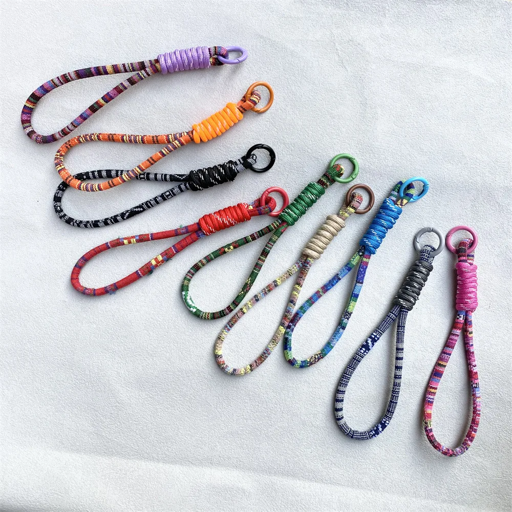 Wrist Strap Short Bohemian Pattern Durable Lightweight Multipurpose for Cellphone Cup Bag Keys Hiking Vacation Outdoor
