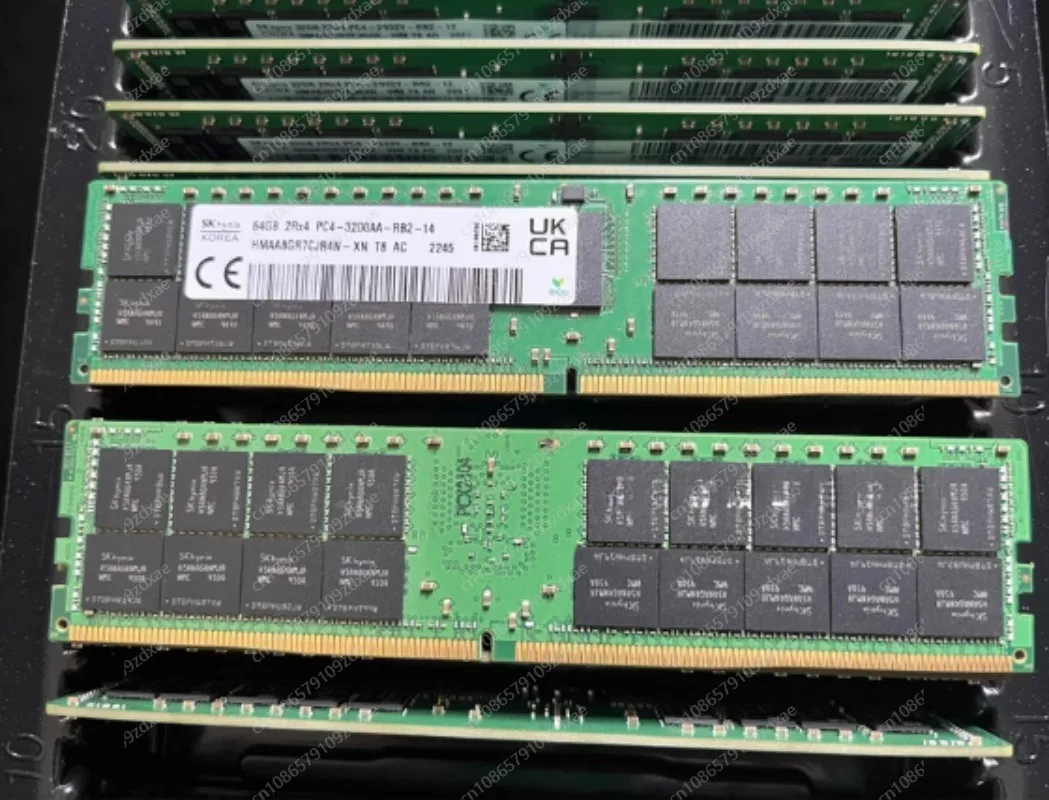 1 Pcs For  RAM 64GB 64G HMAA8GR7CJR4N-XN DDR4 3200 ECC REG PC4-3200AA RDIMM Server Memory