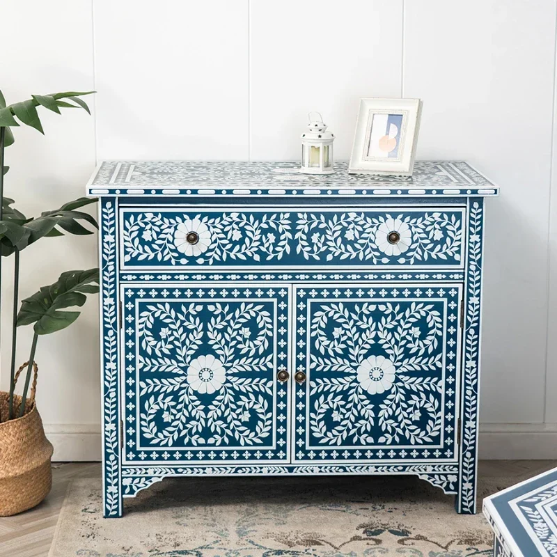 

Entrance Cabinet Retro Hallway Shoe Cabinet Living Room Art Storage