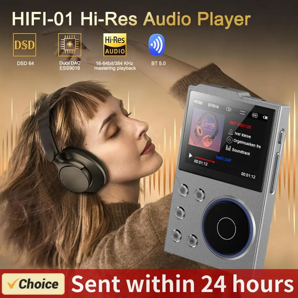 

Hi-Fi MP3-плеер без потерь DSD цифровой аудио музыкальный плеер Bluetooth-совместимый 5.3 цифровой музыкальный плеер поддержка до 256 ГБ