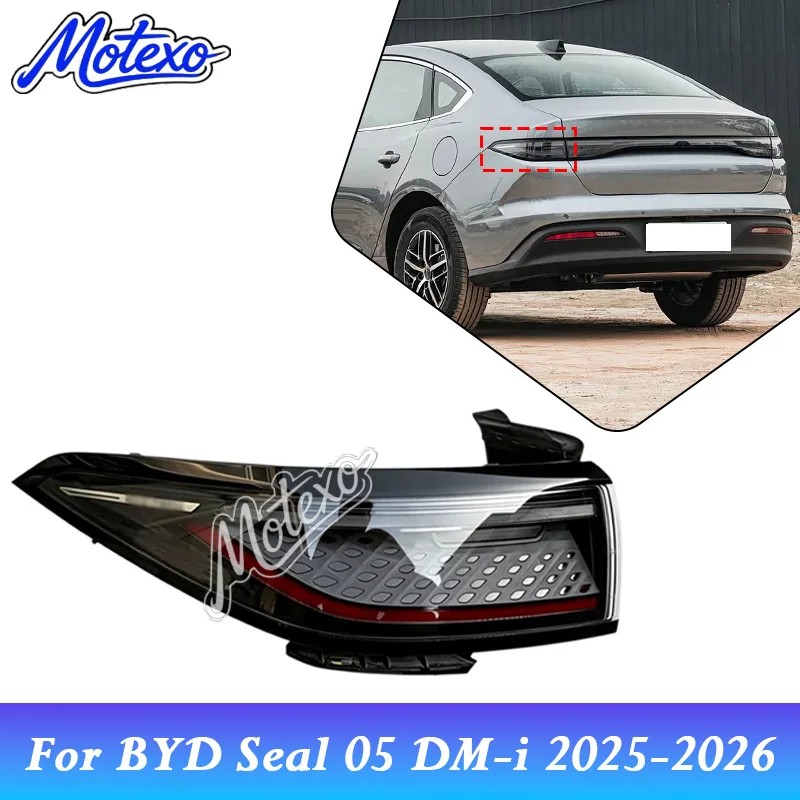 Car Outer Rear Wrok Driving Light Tail Lamp For BYD Seal 05 DM-i Intelligent Driving Version 2025-2026 Turning Accessories