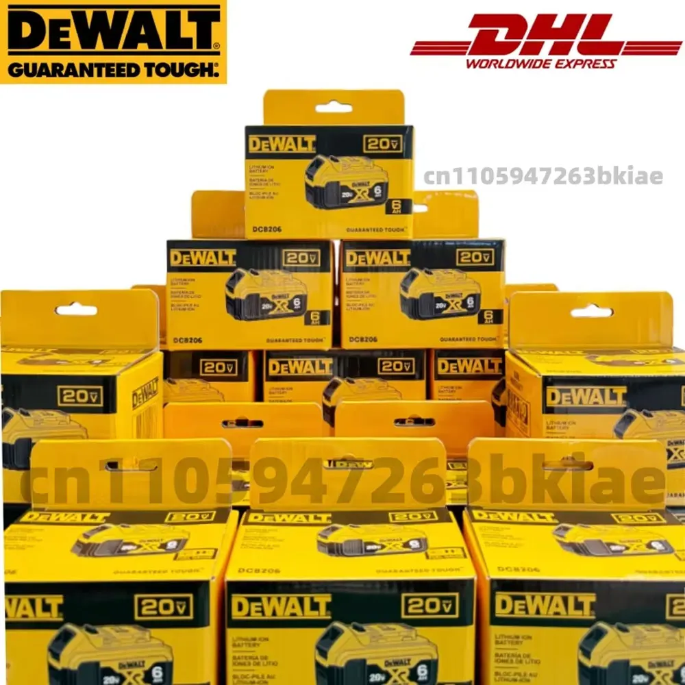 

100% Genuine Dewalt 20V Battery, 2AH 5AH 6AH Rechargeable Lithium Ion Battery, Dewalt DCB200 Power Tool Replacement Battery
