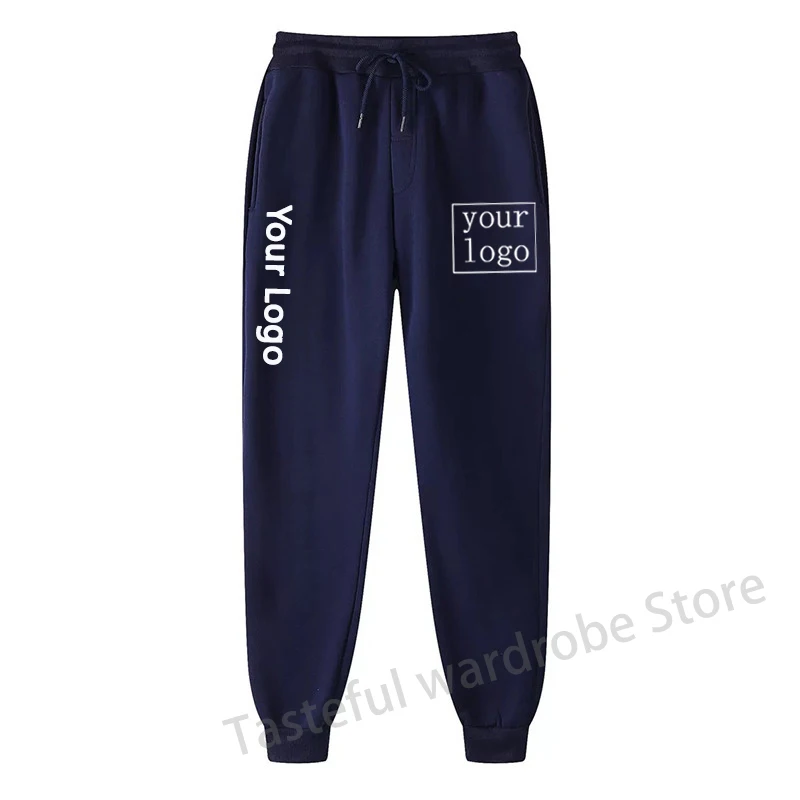 Your Own Design Brand Logo/Picture Personalized Custom Pants Text DIY Long Pants Casual Trousers Men Women Jogging Sweatpant