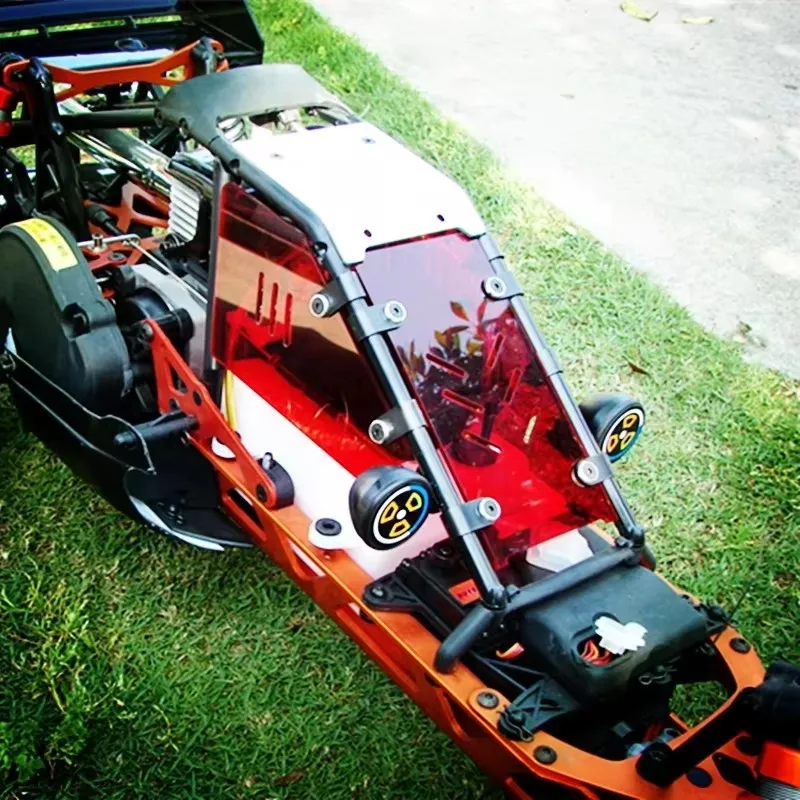 Decoratievensters Voorruit Windscherm Stofbord voor 1:5 HPI ROVAN KM Baja 5B