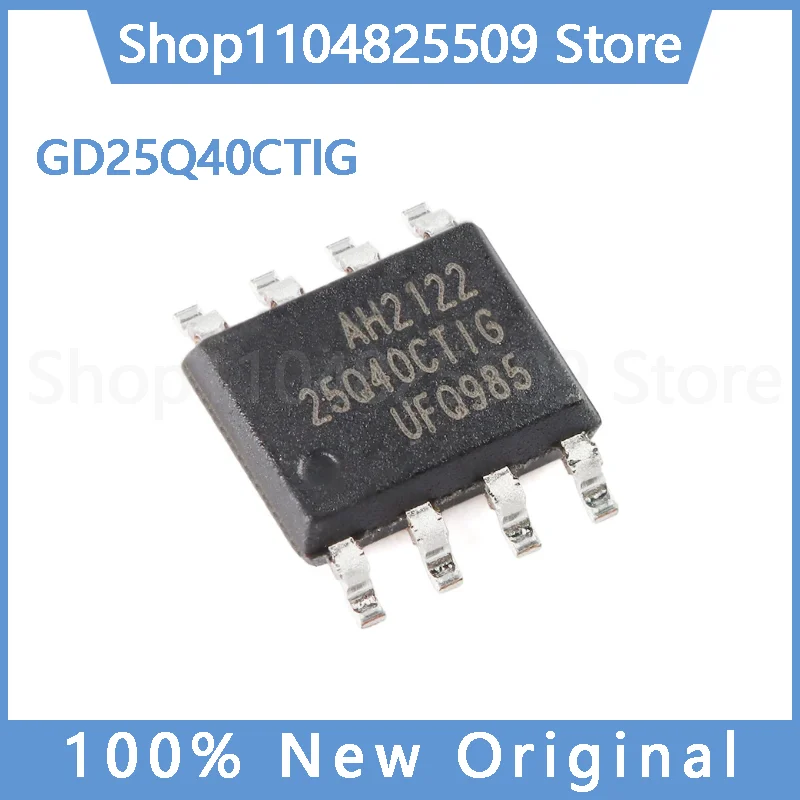 (5~30pcs) pcs 100% Original New GD25Q40CTIG — SOP-8, 4M-bit 3.3V Serial Flash Memory IC