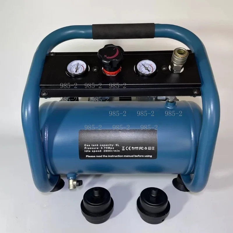 Rechargeable Wireless Lithium Battery Air Compressor, Industrial High-Power Dual Barometer Power Tool Accessory