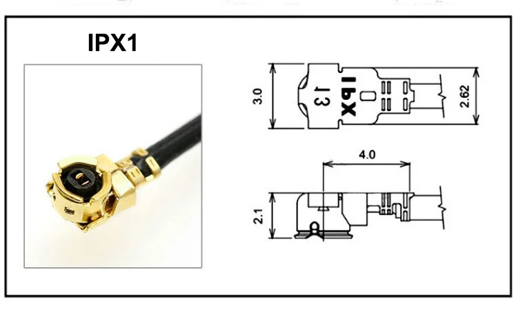 100 Stück/Lot SMA-Buchse auf U.FL MHF1 IPX4 RG0.81mm 1.13 RF-Koaxialkabel-Verlängerung Großhandel für WiFi-Antenne PCI-Karte 5-30cm – Detail 2