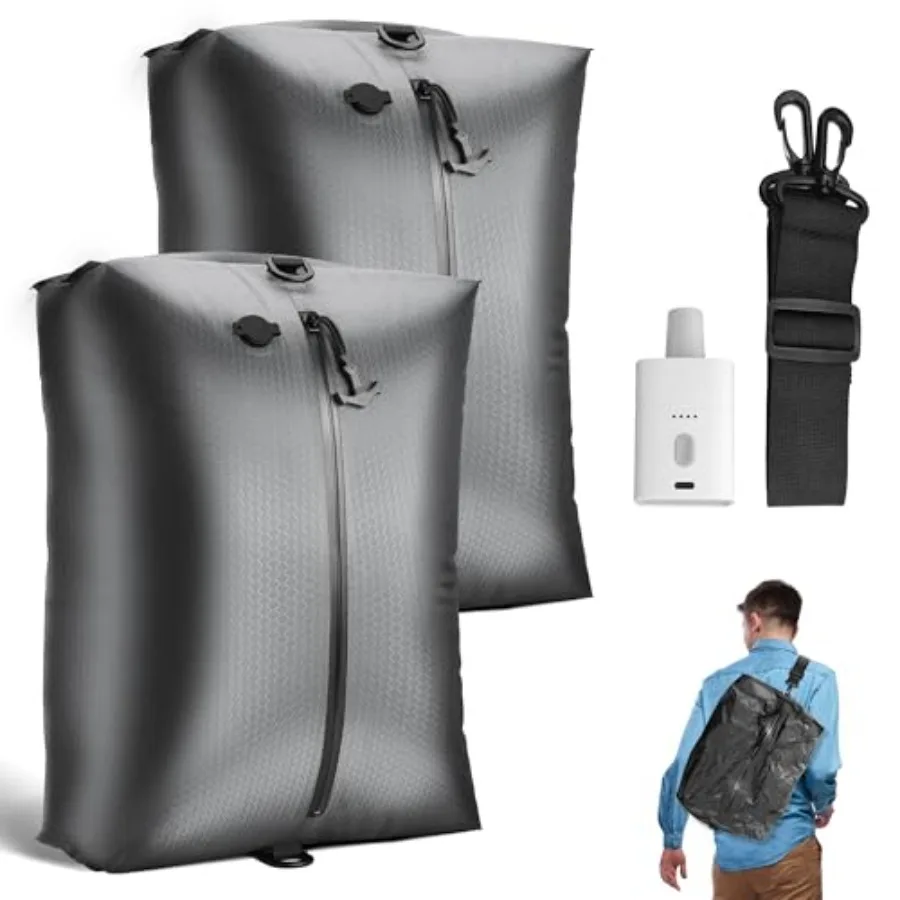 

Travel Vacuum Bags with Wireless Pump Reusable Vacuum Compression Bags for Suitcase Space Saver for Luggage Airtight and Waterp