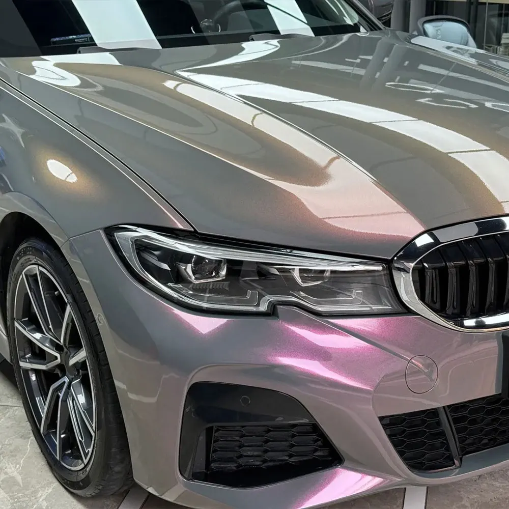 

Diamond Grey Purple Car Sticker Wrap Vinyl Film PET Bubble Free Auto Self Adhesive Decal Car Accessories Exterior Interior