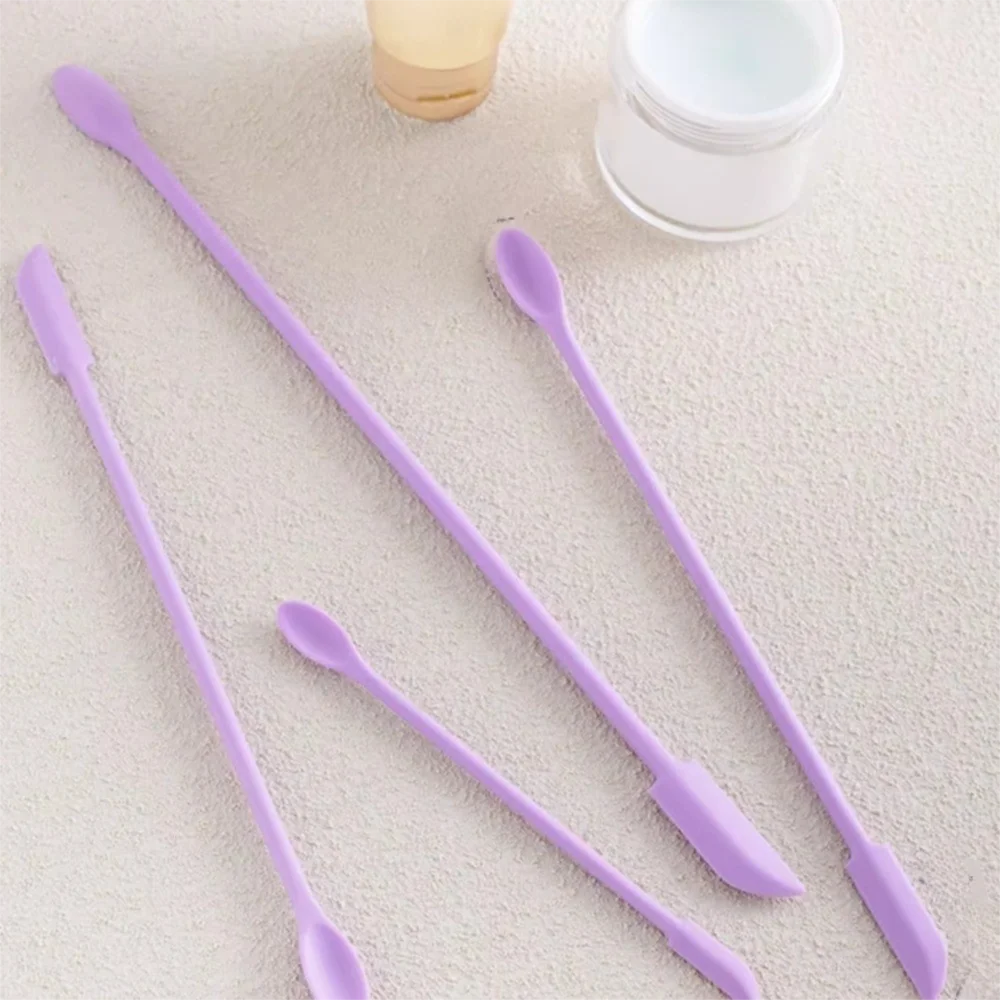 3Pcs/set Silicone Empty Bottle Scraper Double-Headed Reusable Foundation Scraper Easy To Clean Eco-Friendly Lotion Jar Scraper