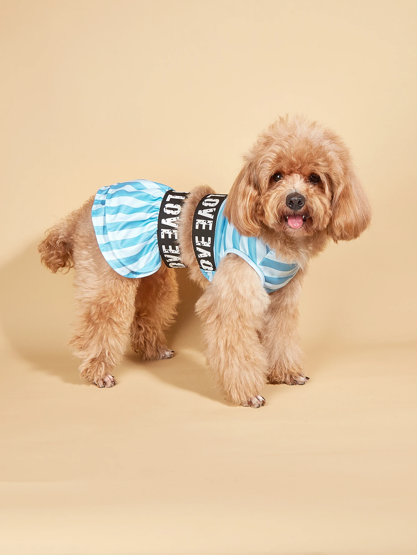 Dog Dress for Small Dogs Cool Costume Striped Puppy with Doggie Pet Clothes Cool Swimwear Apparel for Dogs Cats Summer