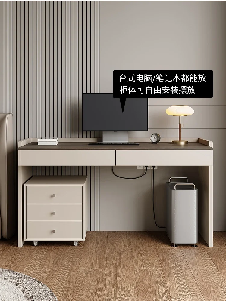 Minimalist desk light luxury modern bedroom home slate study table bedside table