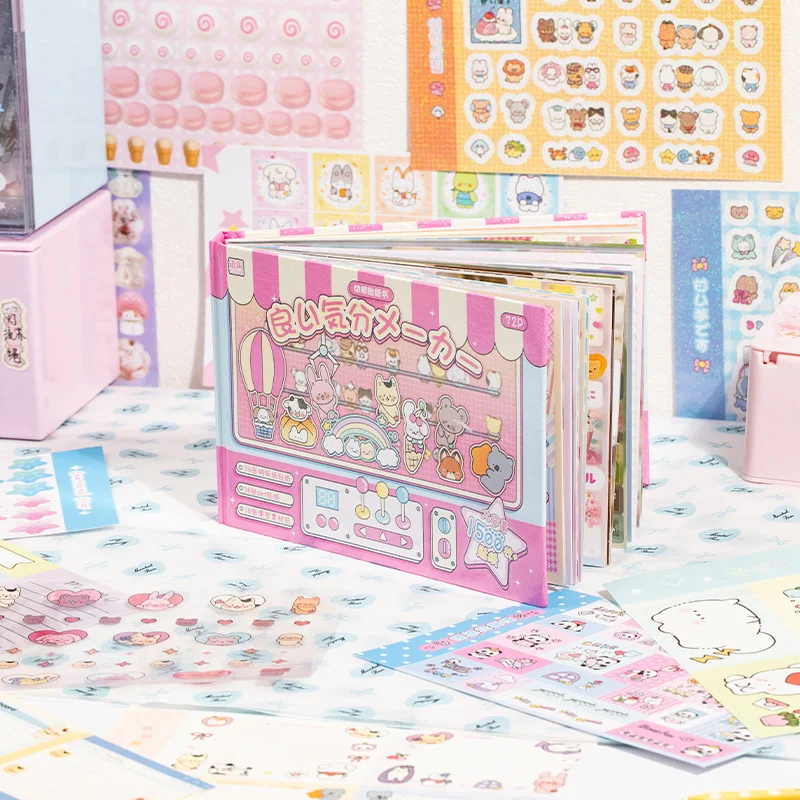 Mr. Paper 1Style 72Pcs/bag Good Mood Maker Cut Film Sticker Book DIY Handbook Scrapbook Phone Case Photo Frame Calendar