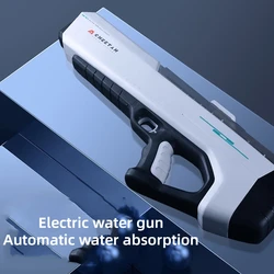 Automatic Water Absorption Electric Water Gun High Tech Automatic Water Soaker Guns Large Capacity Games High Pressure Water Gun