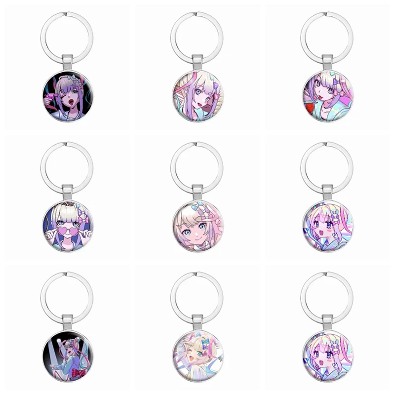 Needy Girl Overdose Keychain Game Character KAngel Ame Chan Anime Keyring Bag Accessories Decor Key Ring Gamer Collect Gifts