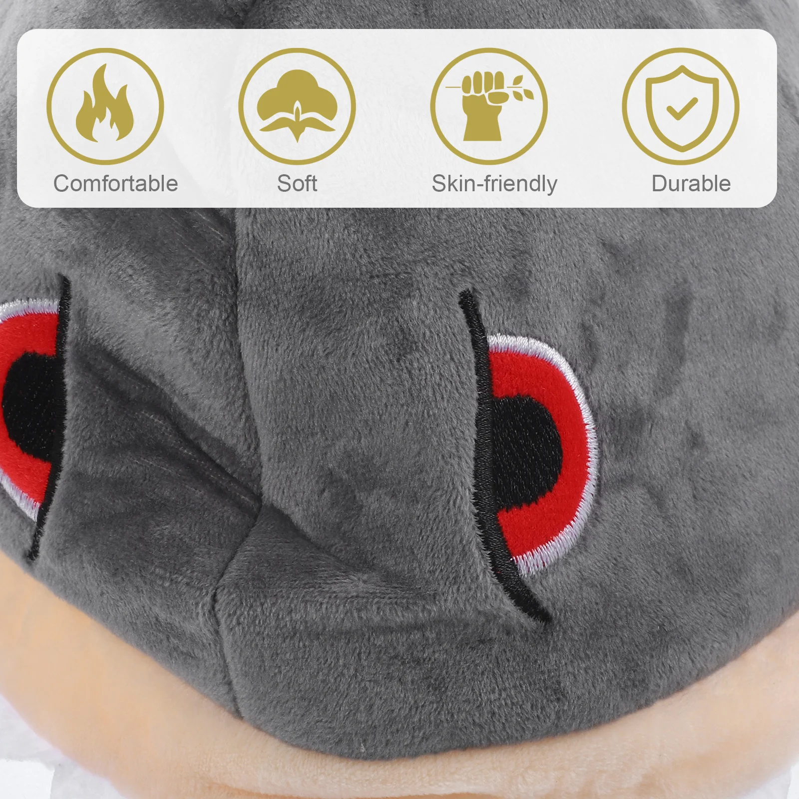 Funny Shark Hat Electric Cosplay Adorable Performance Props Role Playing Hat Party Supplies (Able to Move, with 72 Songs)