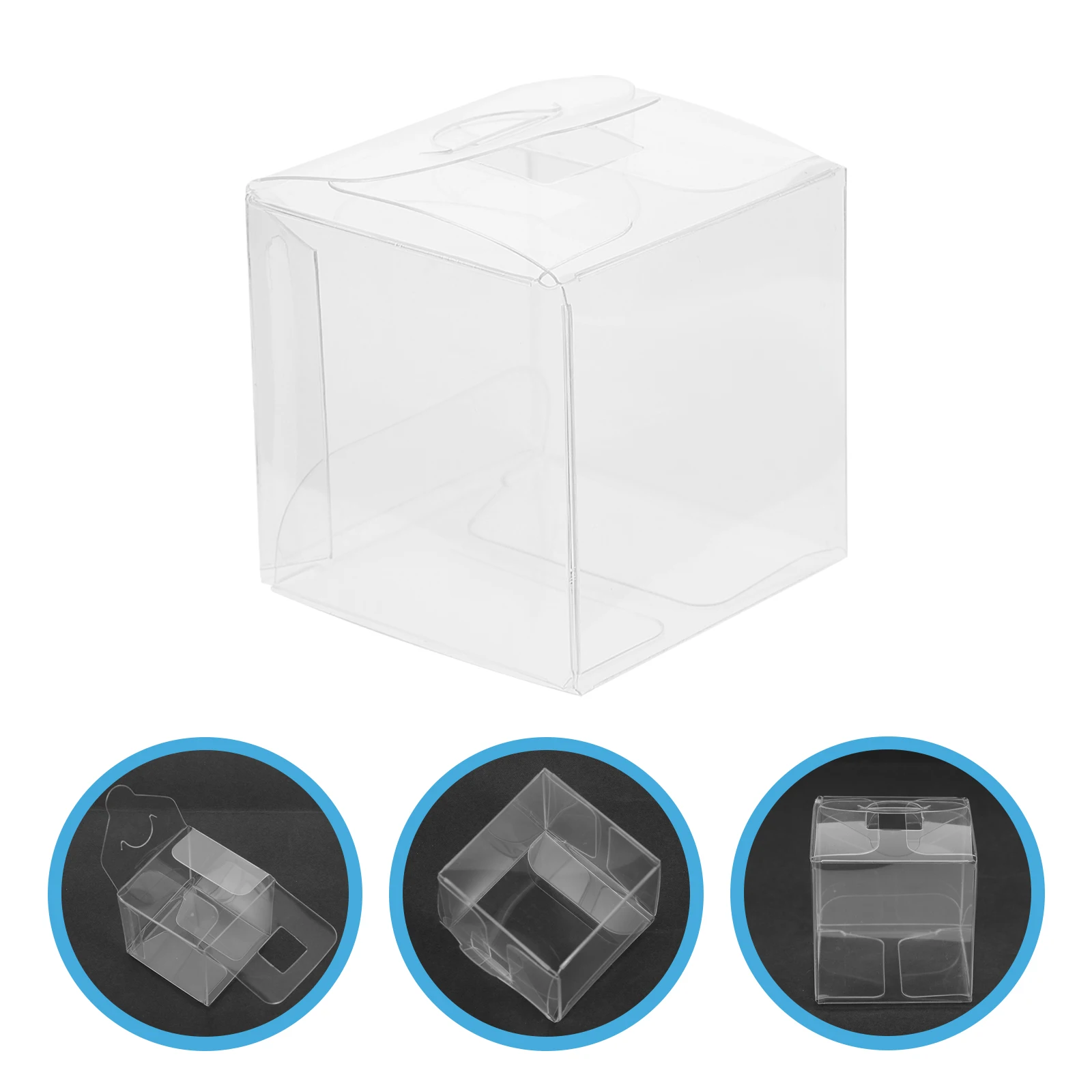 

Clear Small Boxes for Favors Plastic Packaging Food Containers with Lids Candy Goodie Wraps Tortilla