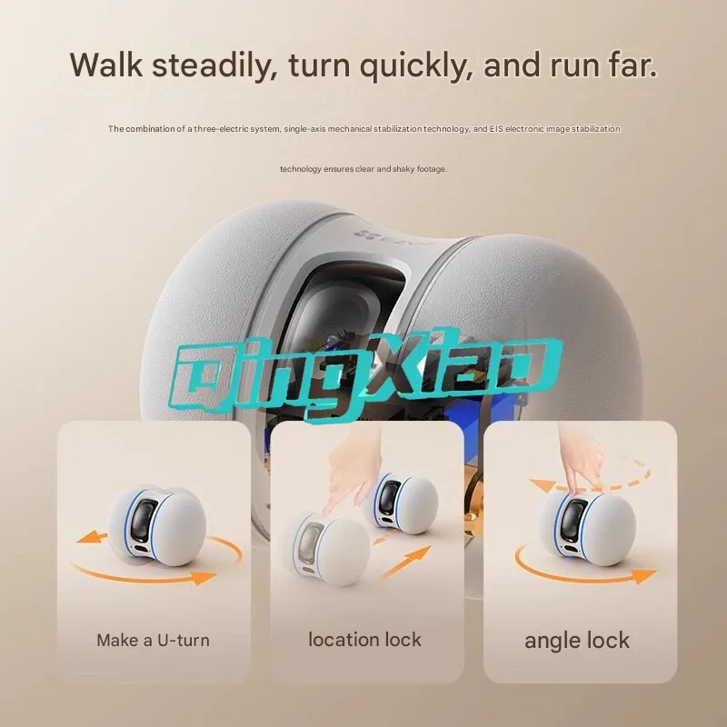 HD Mobile Security Robot Whole House Walking AI Pet Detection Night Vision Two Way Audio Auto Recharging For Cat Dog Child Elder