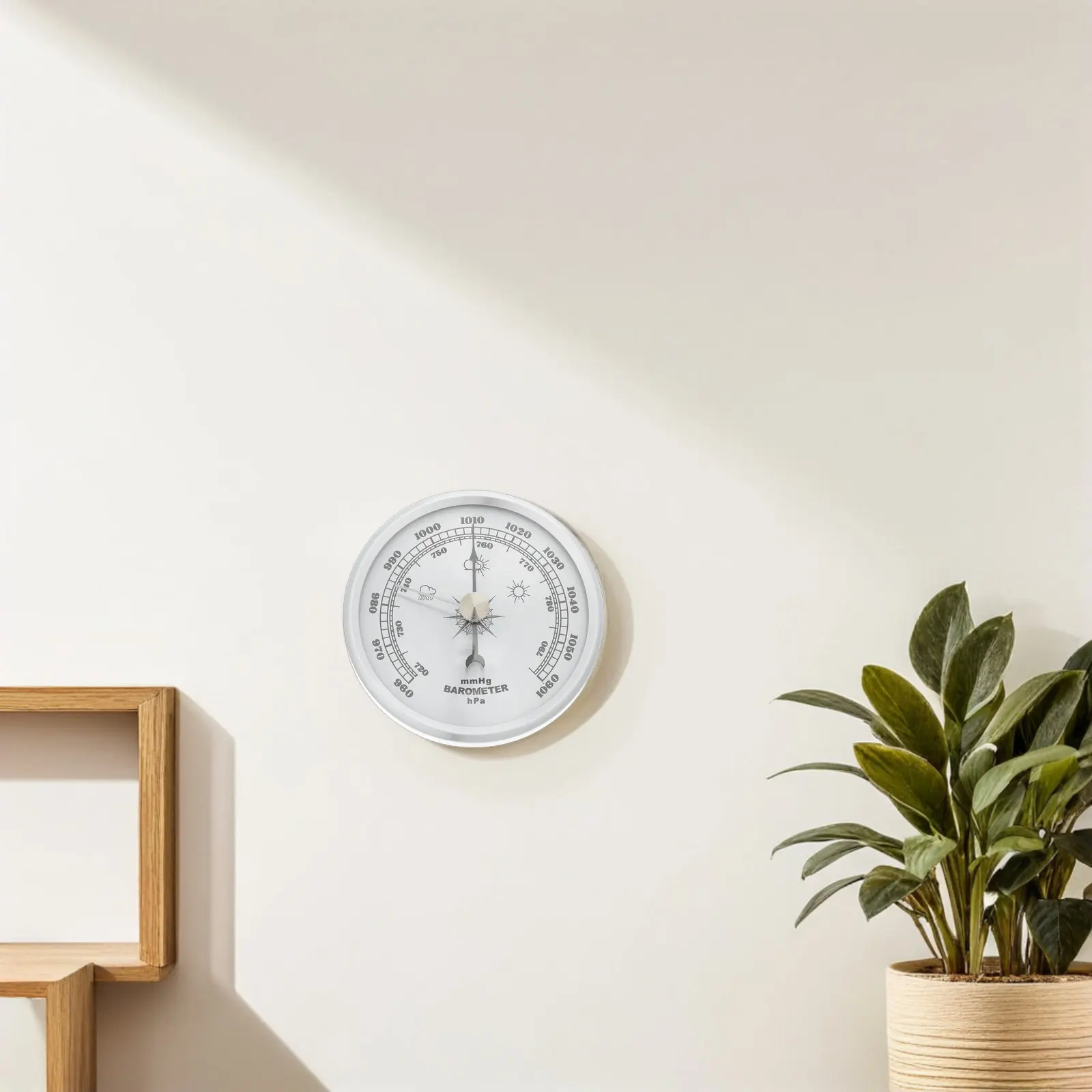 Household Wall Mounted Barometer 72Mm Analog Barometric Pressure Gauge Weather Symbols Indoor Outdoor Weather Station Air