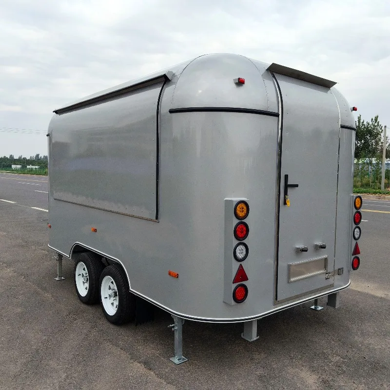 

Portable Event Catering Truck Trailer Mobile Pizza Oven Food Cart Vending Kitchen System