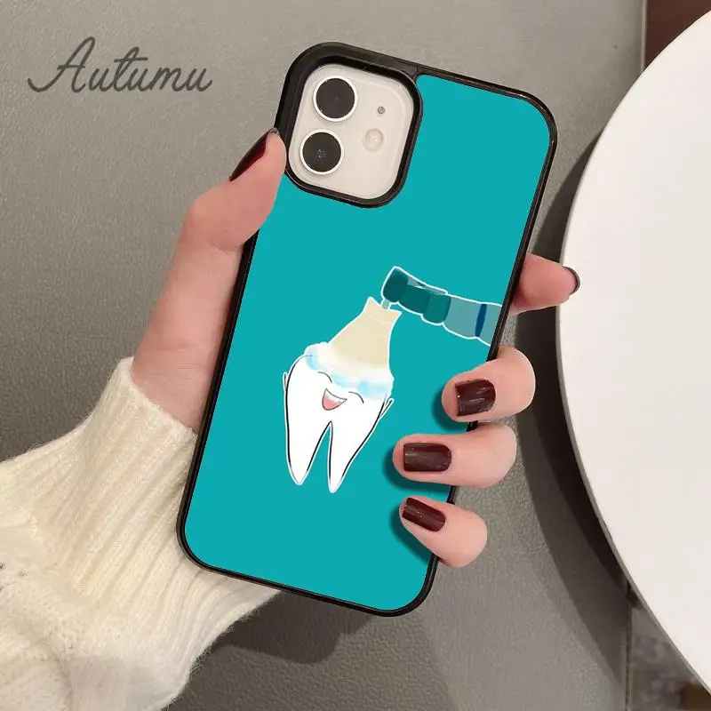 Dentist Dental Dent Tooth Phone Case for iPhone 15 16 SE2020 11 12 13 14 Pro Max mini 6 7 8 Plus Cover coque Fundas Shell