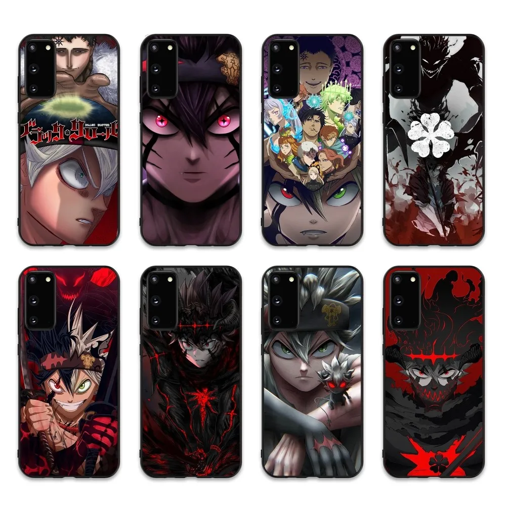 Black Clover Anime Phone Case For Samsung S 9 10 20 21 22 23 30 23plus lite Ultra FE S10lite Fundas