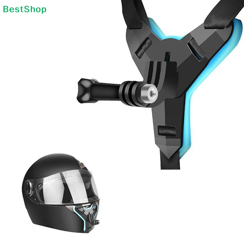 〔R〕Motorcycle Helmet Chin Strap Mount Phone Clip Holder Bracket For Action And Sports Camera Accessories