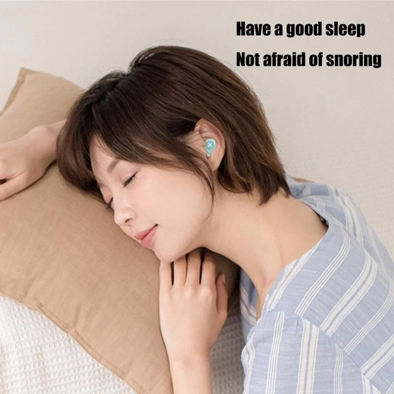 睡眠時の最大限のノイズ低減のための耳栓、休憩や飛行機での再利用可能なシリコン製、遮音性、ベストセラー