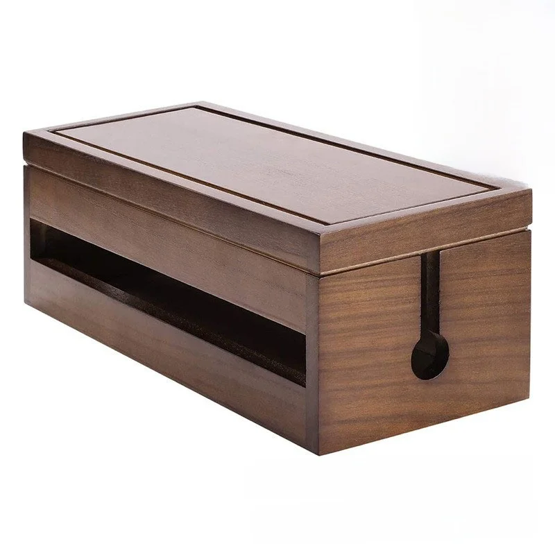 

Деревянный органайзер для кабелей: коробка для хранения проводов и организации электропроводки для дома