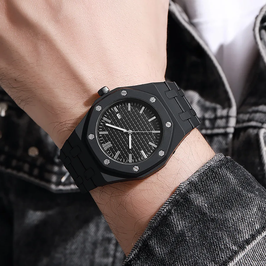 

Top Fashion Men Luxury Calendar Watch Women Business Casual Quartz Watches Sports Plastic Watch Students Watches Reloj Hombre