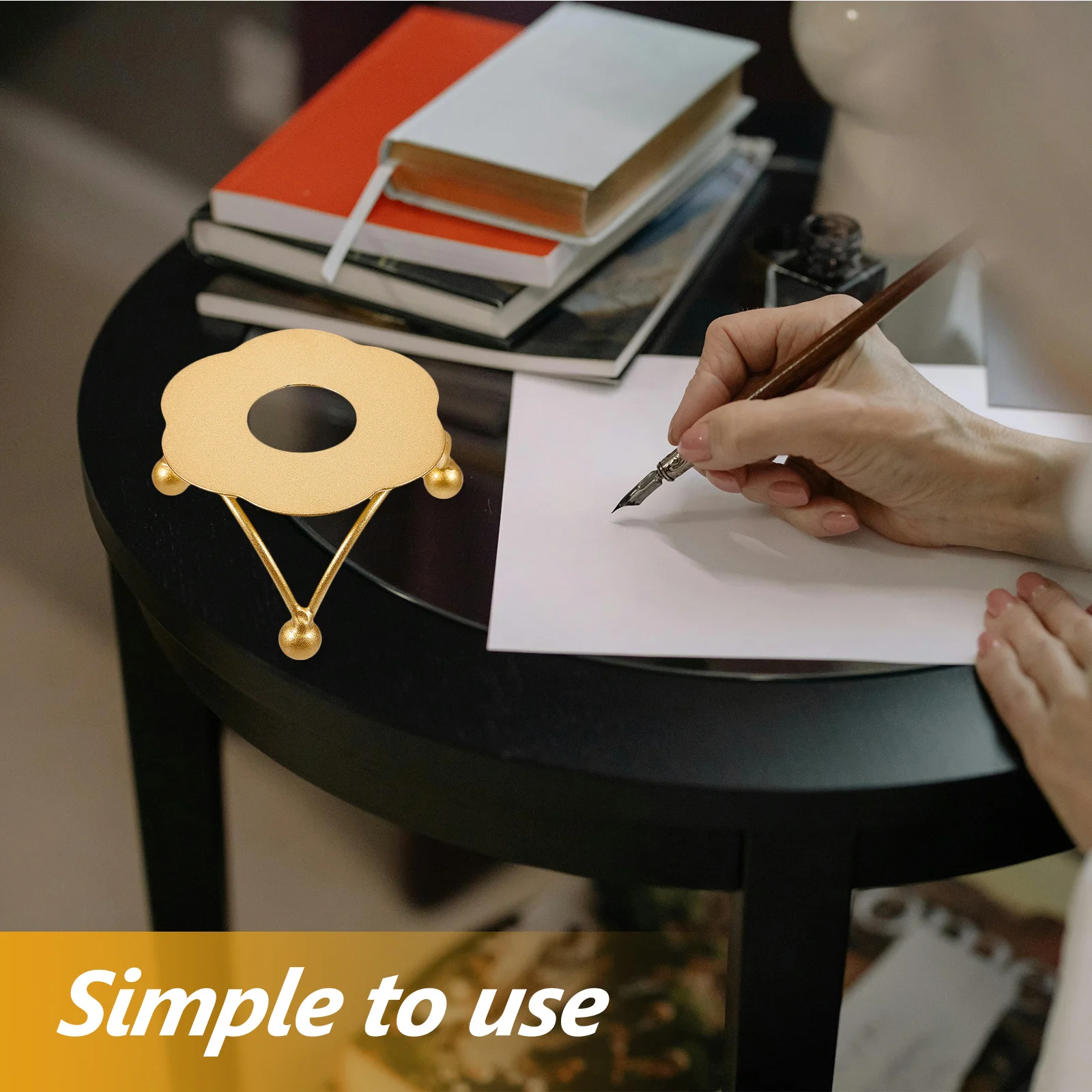 

Sealing Wax Tool Iron Wax Melting Stove Vintage Triangle Warmer For Diy Envelope Seal Craft Home Decorative Furnace