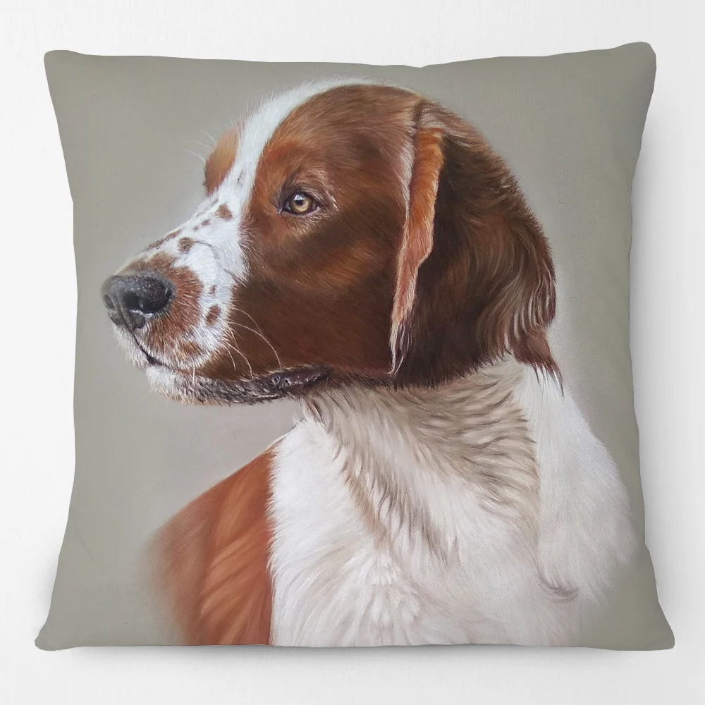 Bernese Mountain Dog  Jack Russell Border Collie Poster Cushion Cover Bedroom Decorative Pillow Case - view 4