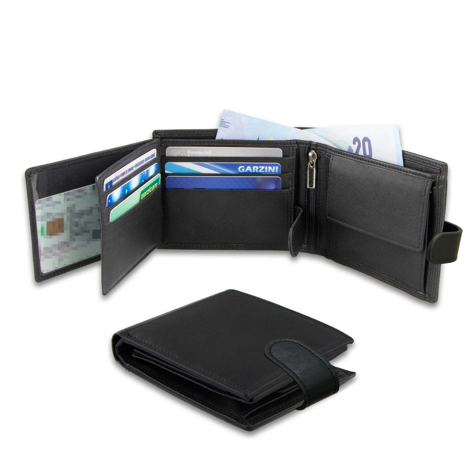 1pc Elegant PU Leather Large Capacity Slim Design Wallet With Multi-Card Slots, Ideal Gift For Men