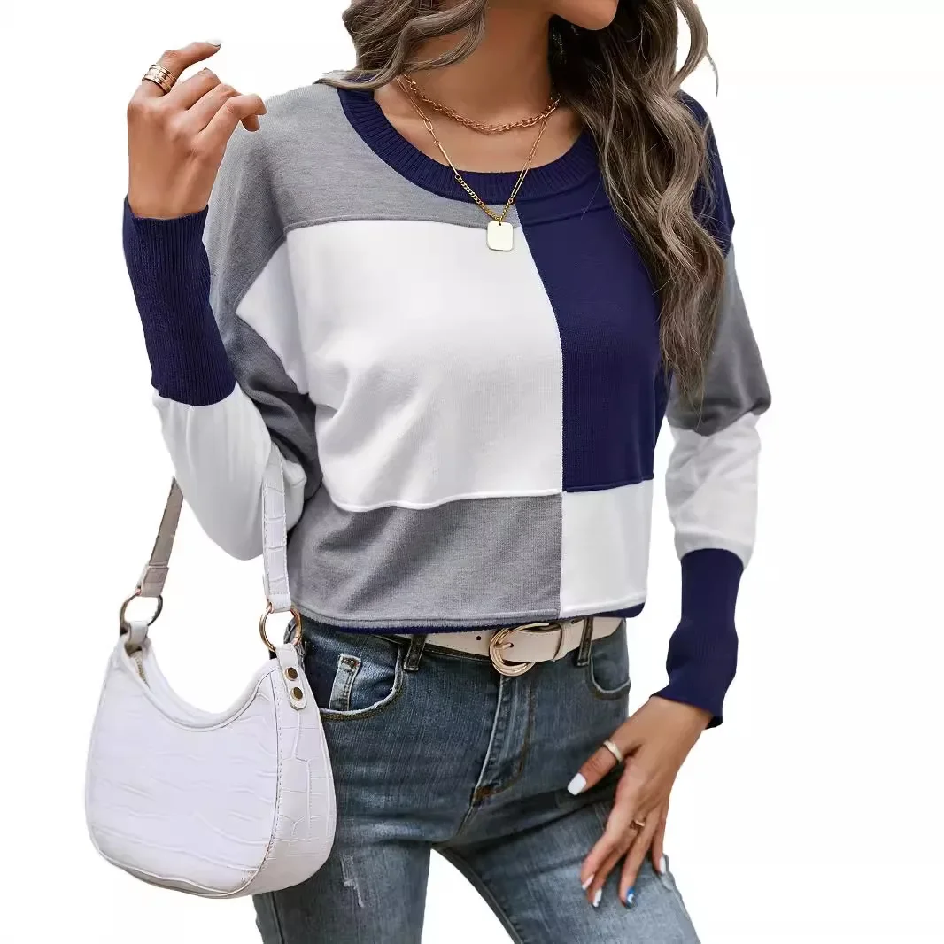 Cozy Women's Plaid Knit Sweater - usage example