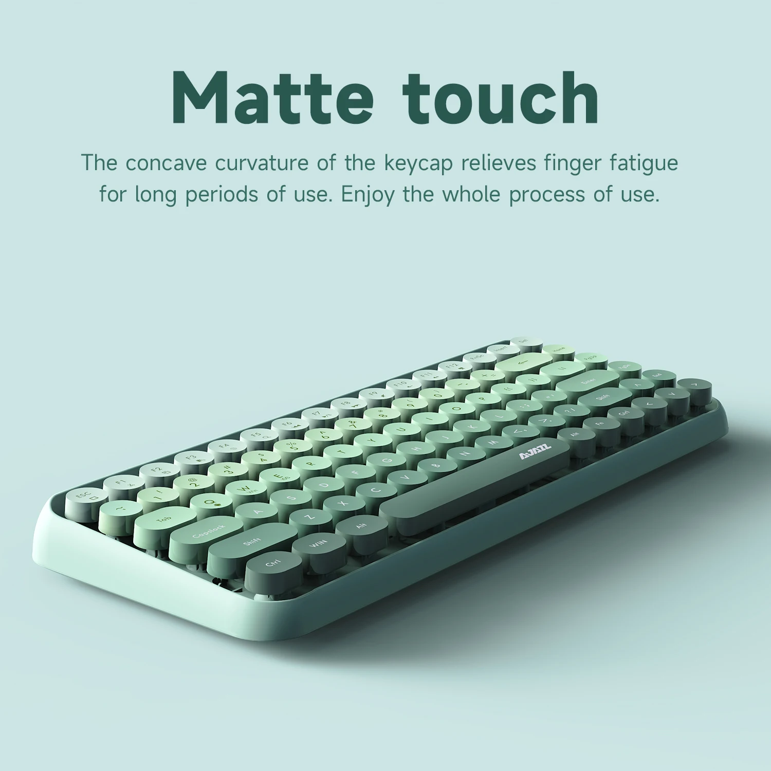 Ajazz 308i teclado Bluetooth colgante de gato magnético 84 teclas máquina de escribir Retro ergonómica teclado de oficina clásico tecla de reducción de ruido