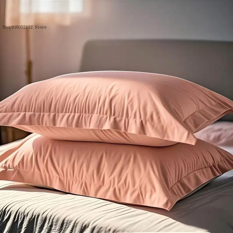 Pure Cotton Pillowcase 48X74cm Pure Color Series Simple Single Person Home Use Student Dormitory Thick and Soft