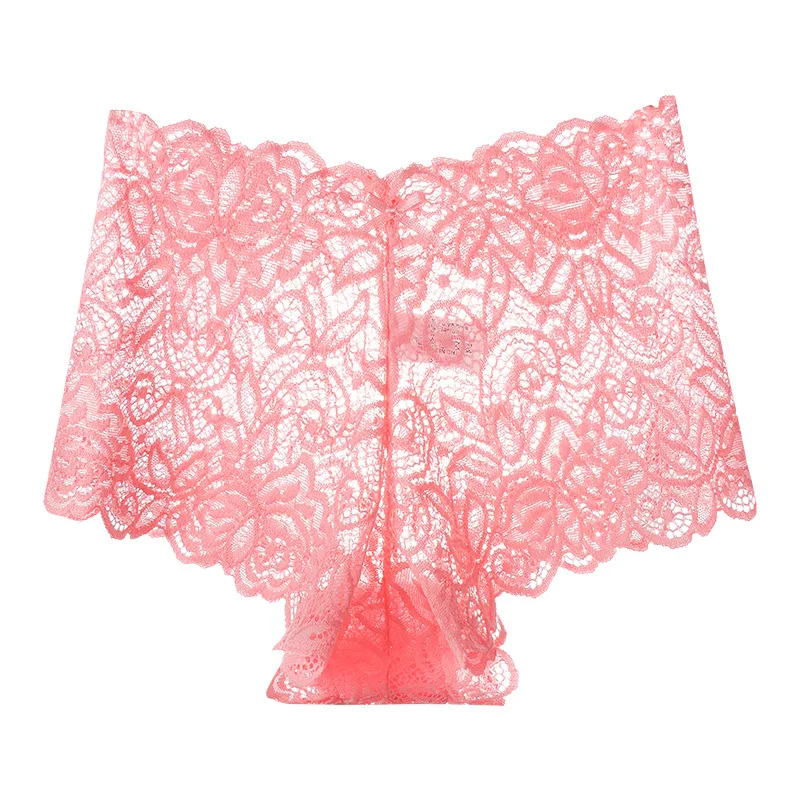 4 قطعة النساء منخفضة الارتفاع مثير رائعة الدانتيل السيدات اللباس الداخلي حجم كبير السروال الإناث سلس سراويل شبكة الملابس الداخلية لينة مريحة موجز