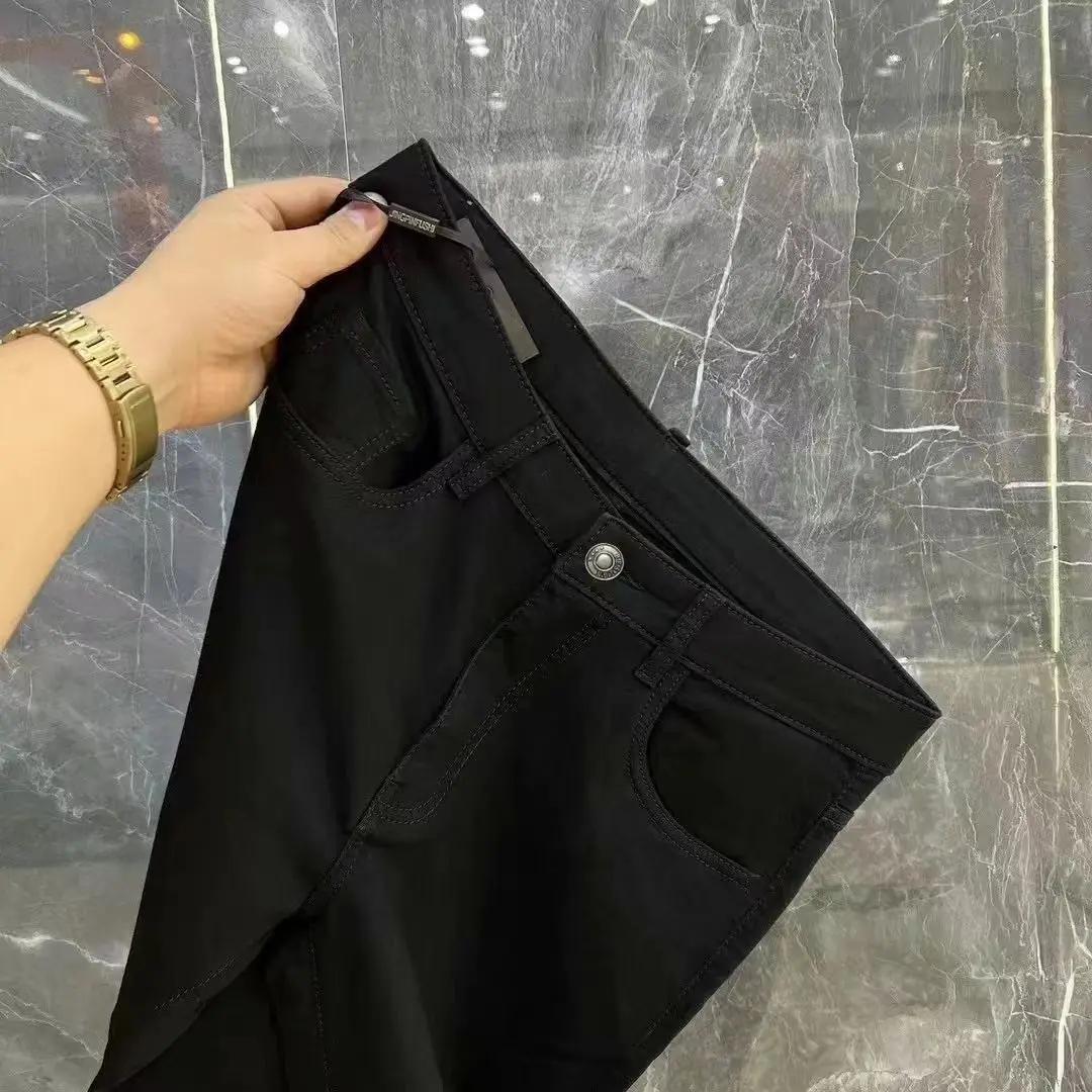 High-end Luxury Clothing Men's Spring and Autumn 2026 New Slim-fitting Small Feet Elastic Versatile Long Work Wear Pants Man
