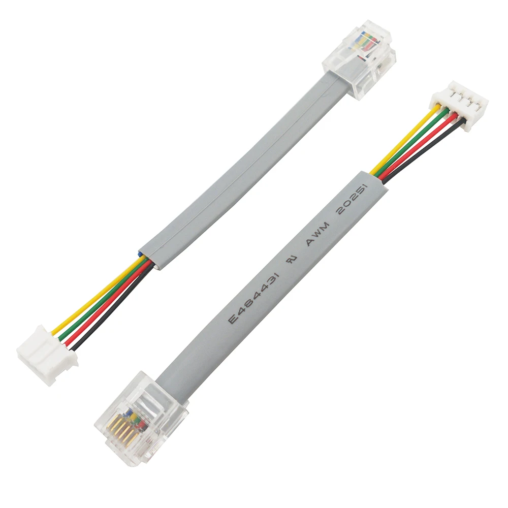 0.5M 1M RJ12 Cable to PH2.0 4P Connector Wire 6P6C Middle Modular Plug Cable PH 2.0MM