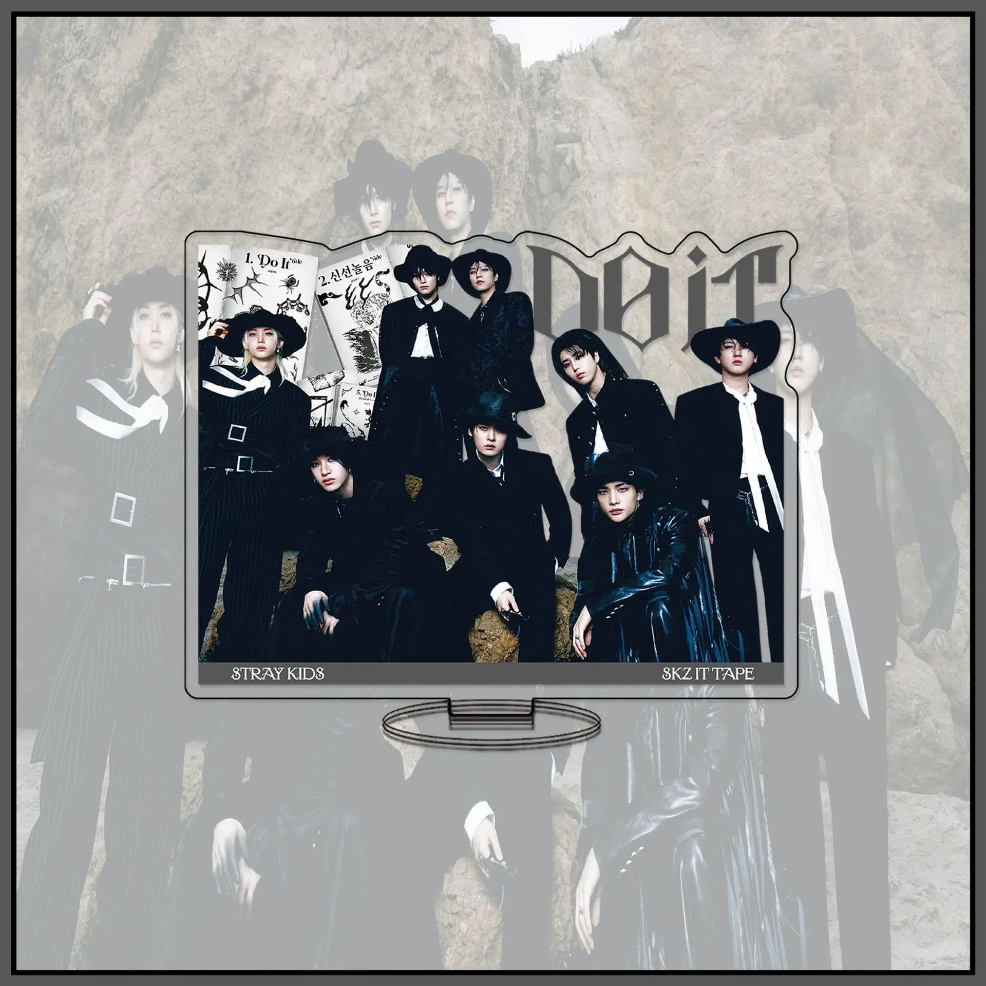 SKZOO Stray Kids キーホルダー KPOP ミニアルバム DO IT セレブグッズ、アクリルスタンド、デコレーション、ファンコレクションギフトプレゼント