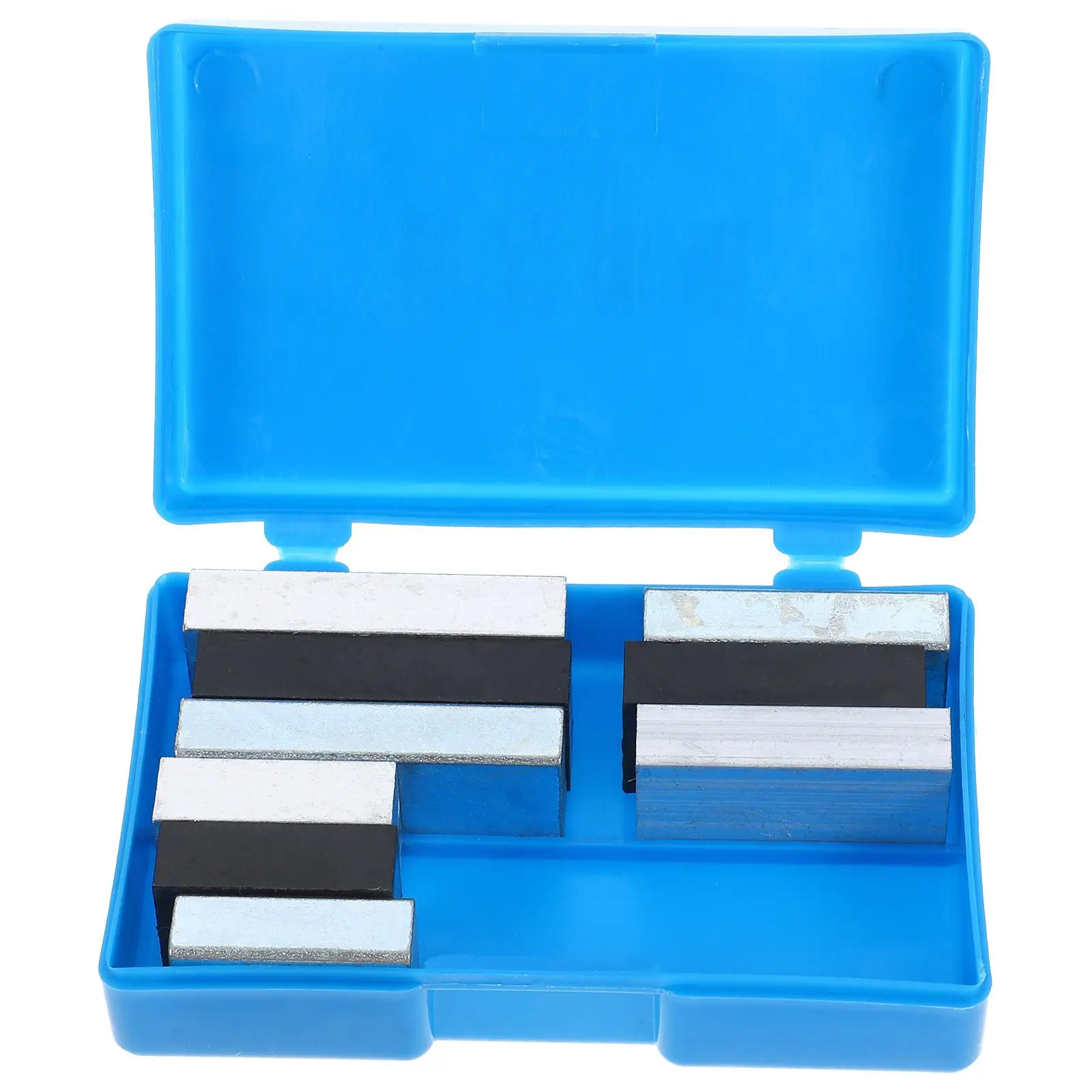 

9 Pcs Density Experiment Blocks Cuboid Group Aluminum Iron Plastic Precision Size Physics Classroom Storage Box