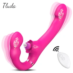 Wireless 3 in 1 Dildo Vibrator Sex Toys for Women Clit Clitoris Stimulator Remote Control Powerful Female Masturbator Adults Toy