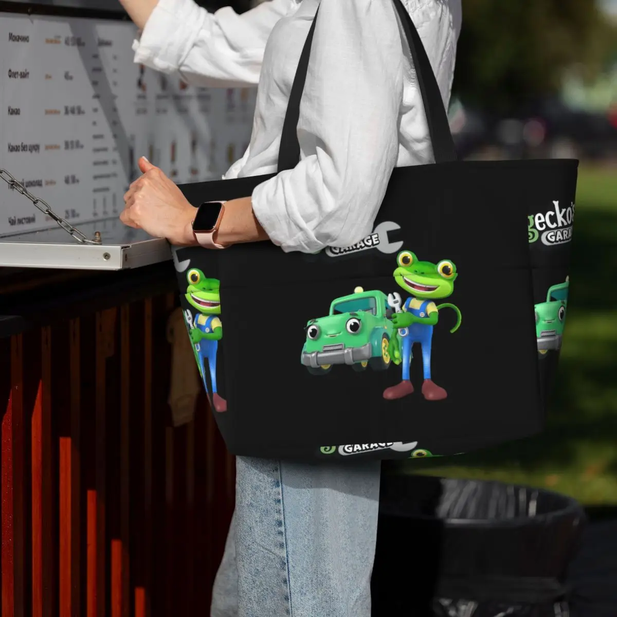 Tilly o caminhão de reboque geckos garagem fixação caminhões veículos praia sacola esporte ginásio yoga sacola feminina saco de viagem saco de fitness