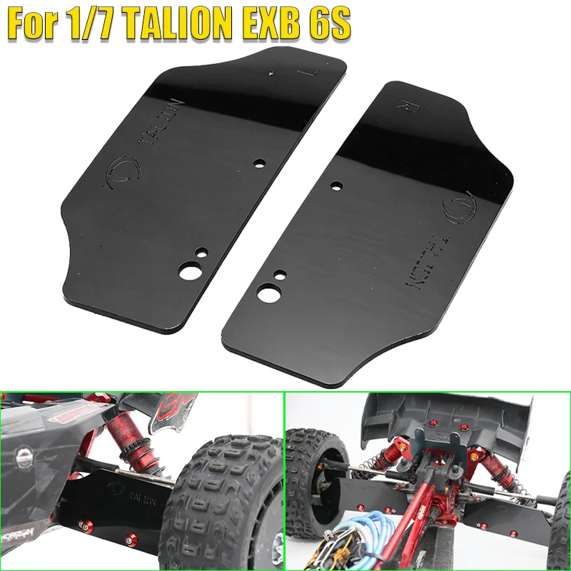 Simulation 2pcs Nylon Rear Fender for 1/7 ARRMA RC TALION EXB 6S Speed Truck Car