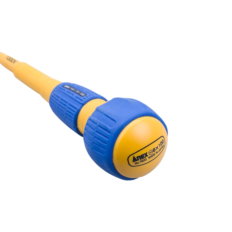 Imagem -05 - Chave de Fenda Eletricista Isolada Anex Chave de Cabeça Chata Ponta Fina Compatível Phillips Compatível 1000 v Fabricado no Japão