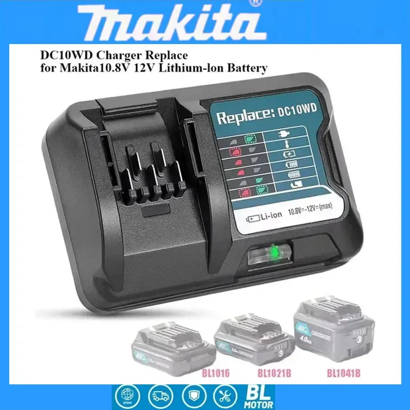 

Зарядное устройство Makita DC10WD BL1015 для аккумуляторов 10.8V 12V BL1016 BL1021B BL1041B FD05 DT03 RJ03Z SH02Z PH04Z DC10SB