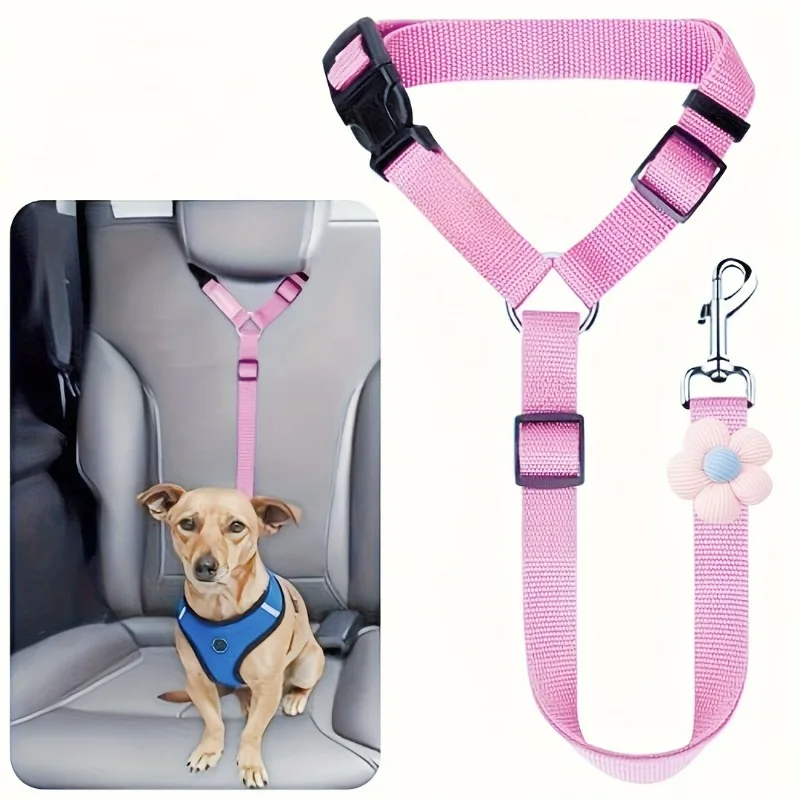 Dog Seat Belt for Vehicle Secure, Pet Car Tether Safety Leash for Dogs In Vehicles,Scalable  Dog Seatbelt Tether, Christmas Gift