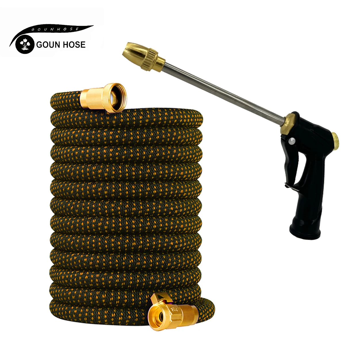 Flexible Magic Hose Expandable Garden Hose High Pressure Car Wash Water Gun for Household Garden Watering And Irrigation