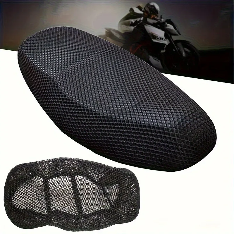 

Universal 3D Honeycomb Mesh Motorcycle Electric Scooter Seat Cover, Durable Breathable Anti-Slip Sun Protection All Season